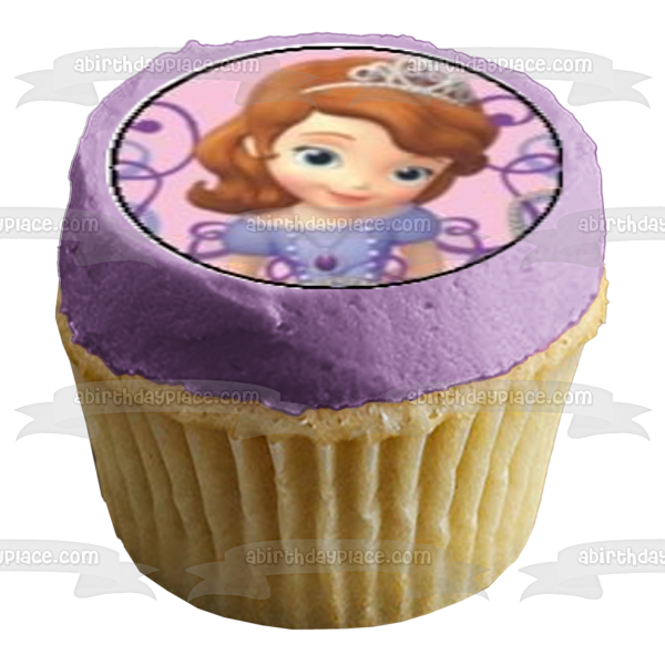 Sofia the First and Queen Miranda Edible Cupcake Topper Images ABPID04553