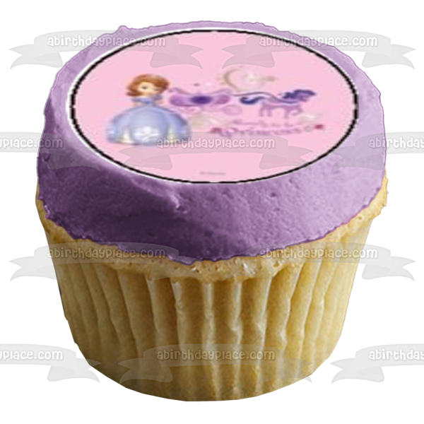 Sofia the First and Queen Miranda Edible Cupcake Topper Images ABPID04553