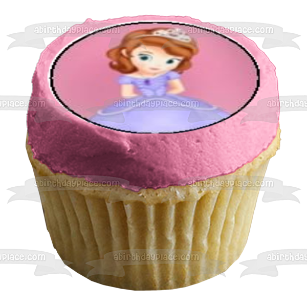 Sofia the First and Queen Miranda Edible Cupcake Topper Images ABPID04553