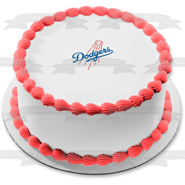 Imagen comestible para tarta de béisbol de Los Angeles Dodgers MLB ABPID06143 