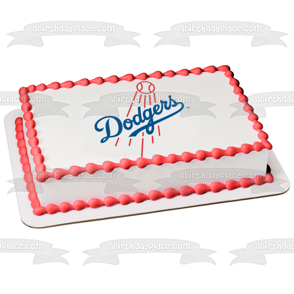 Imagen comestible para tarta de béisbol de Los Angeles Dodgers MLB ABPID06143 