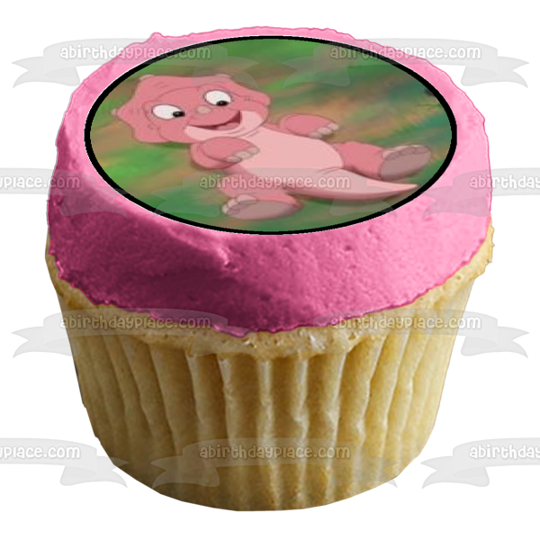 The Land Before Time Littlefoot Cera Ducky and Spike Edible Cupcake Topper Images ABPID04657