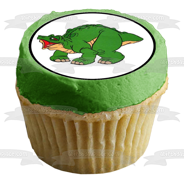 The Land Before Time Littlefoot Cera Ducky and Spike Edible Cupcake Topper Images ABPID04657