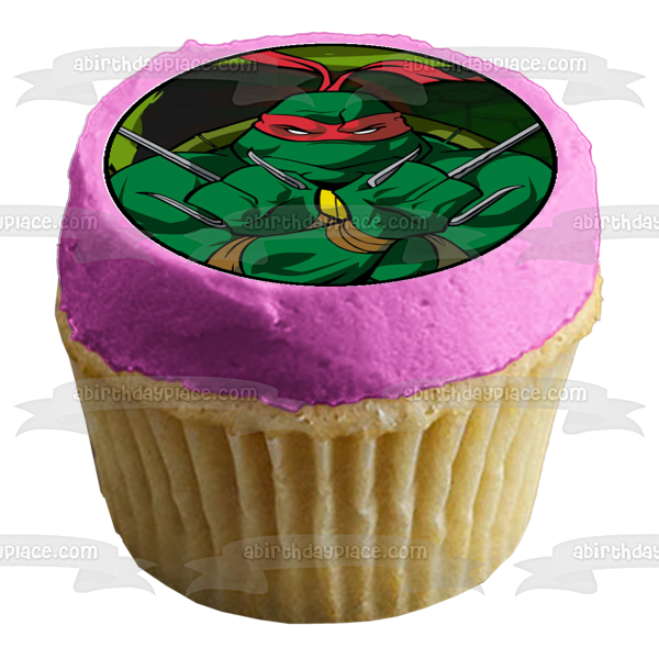 Teenage Mutant Ninja Turtles Tmnt Leonardo Donatello Raphael and Michelangelo Edible Cupcake Topper Images ABPID04695