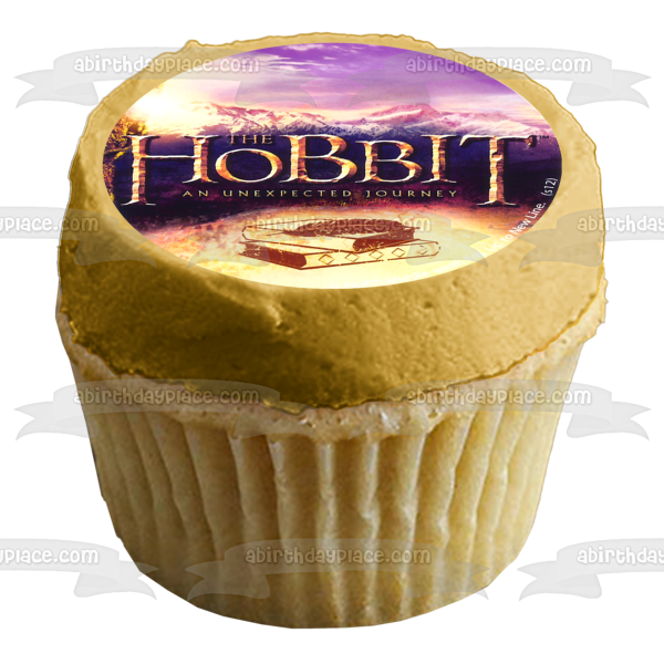 El Hobbit Un viaje inesperado Bilbo Gandalf y Thorin Imágenes comestibles para cupcakes ABPID04789 