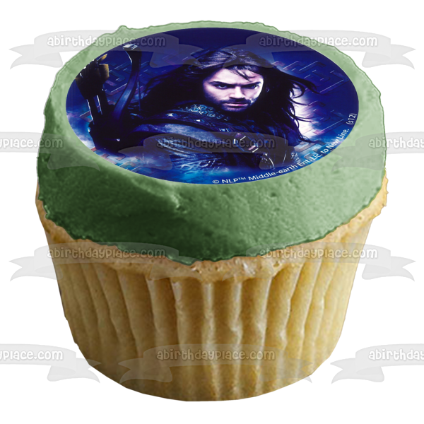 El Hobbit Un viaje inesperado Bilbo Gandalf y Thorin Imágenes comestibles para cupcakes ABPID04789 