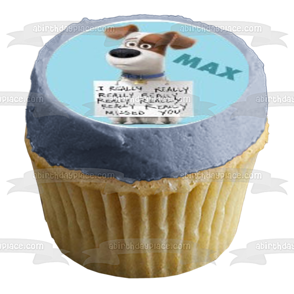 The Secret Life of Pets Chloe Buddy Duke Gidget Max Mel Pops Snowball Sweetpea and  Mel Edible Cupcake Topper Images ABPID04827