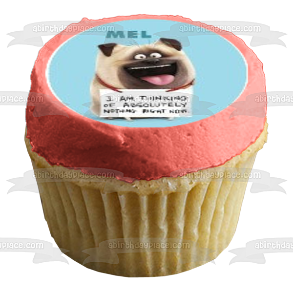 La vida secreta de las mascotas Chloe Buddy Duke Gidget Max Mel Pops Snowball Sweetpea y Mel Edible Cupcake Topper Imágenes ABPID04827 