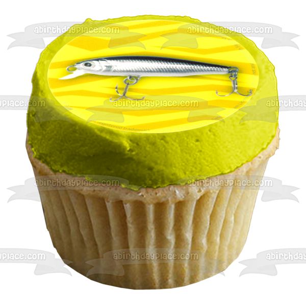 Señuelos de pesca de campo y arroyo Imágenes comestibles para cupcakes ABPID04887 