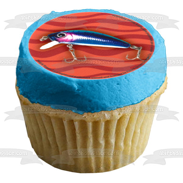 Field & Stream Fishing Lures Edible Cupcake Topper Images