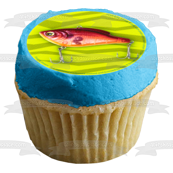 Señuelos de pesca de campo y arroyo Imágenes comestibles para cupcakes ABPID04887 