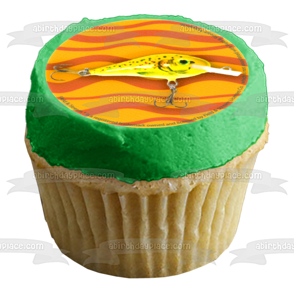 Señuelos de pesca de campo y arroyo Imágenes comestibles para cupcakes ABPID04887 