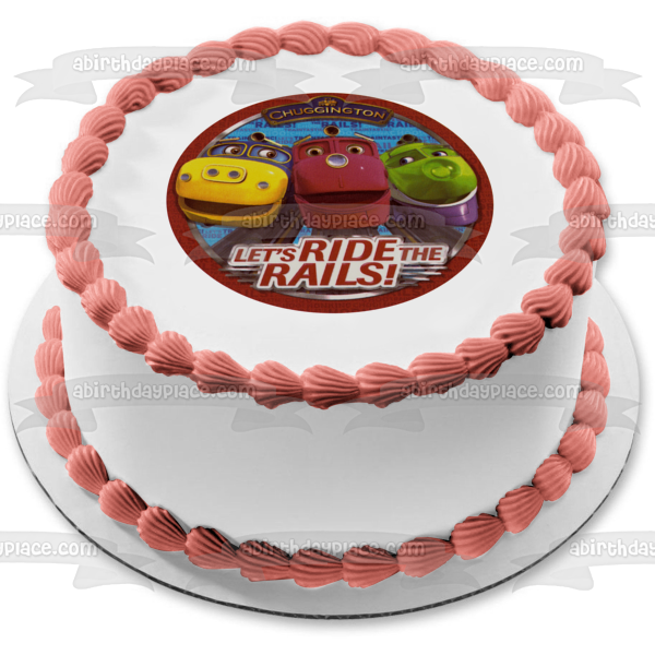 Locomotoras Chuggington Wilson Brewster y Koko Let's Ride the Rails Imagen comestible para decoración de tarta ABPID06215 