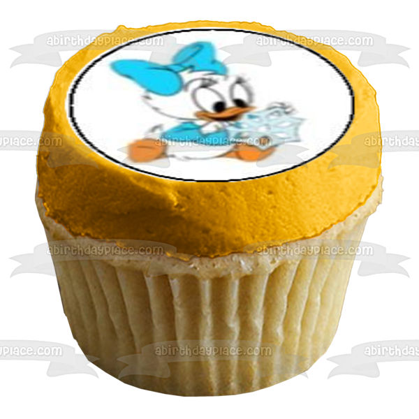 Baby Mickey Mouse Minnie Mouse Goofy Daisy Duck Pluto and Stuffed Animals Edible Cupcake Topper Images ABPID04908