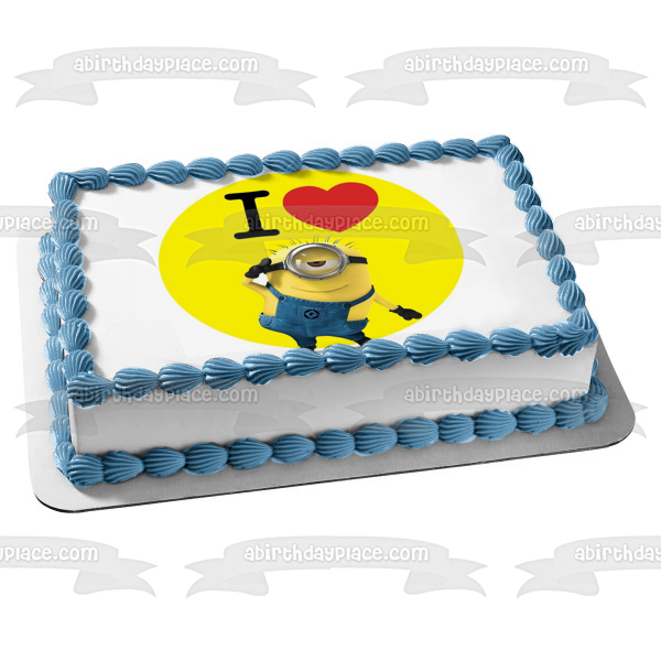 Figura comestible para tarta de Minion Carl de Despicable Me, imagen ABPID06224 