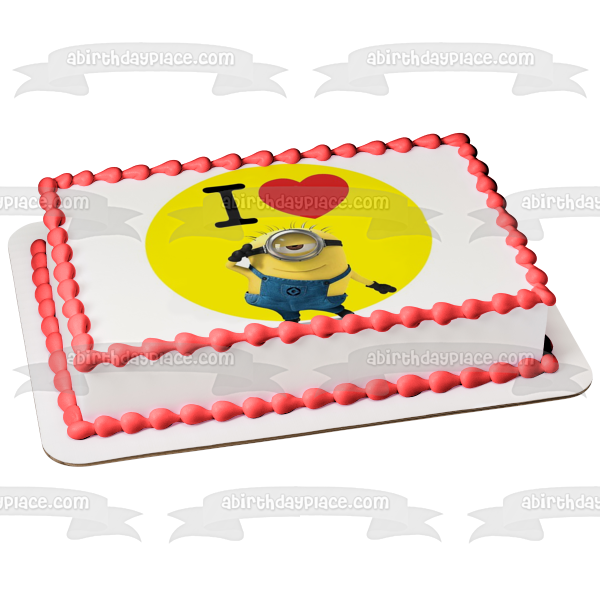 Figura comestible para tarta de Minion Carl de Despicable Me, imagen ABPID06224 