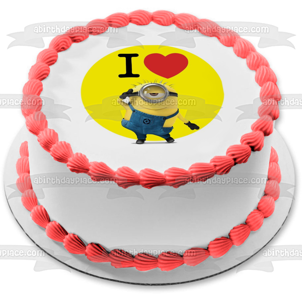 Figura comestible para tarta de Minion Carl de Despicable Me, imagen ABPID06224 