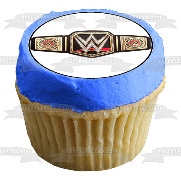 WWE Raw Smackdown Belt Wrestlers Edible Cupcake Topper Images ABPID05044