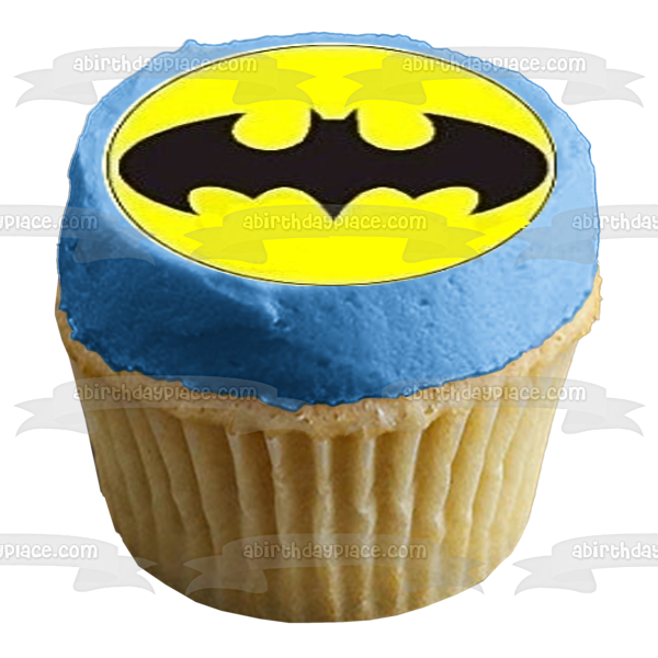 Superhero Logos Superman Captain America and the Flash Edible Cupcake Topper Images ABPID05197