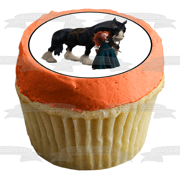 Brave Merida Angus Bow and Arrow Harris Hubert and Hamish Edible Cupcake Topper Images ABPID05205