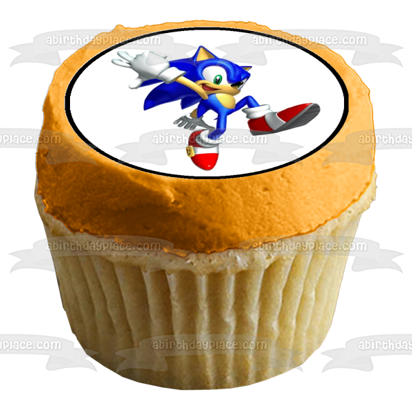 Super Mario Sonic the Hedgehog Edible Cupcake Topper Images ABPID05108