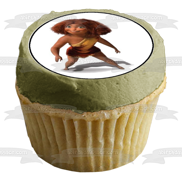 Croods Eep Guy Grug Ugga y Sandy Imágenes comestibles para cupcakes ABPID05218 