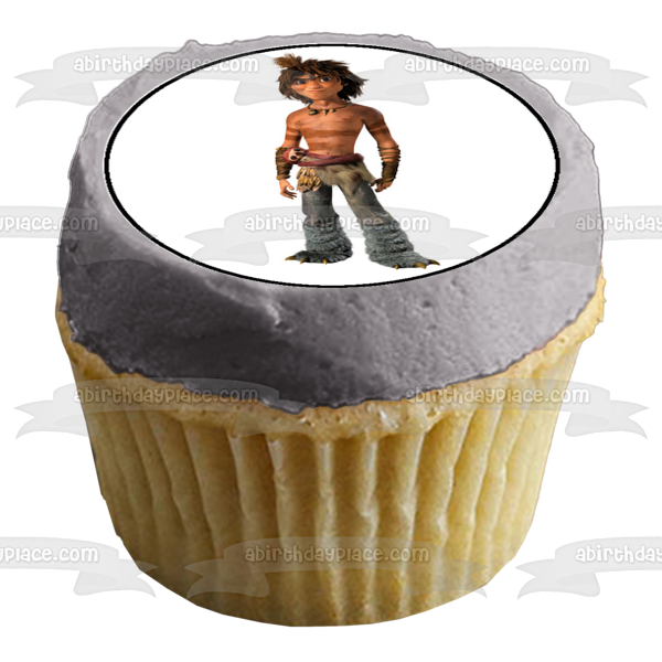 Croods Eep Guy Grug Ugga and Sandy Edible Cupcake Topper Images ABPID05218