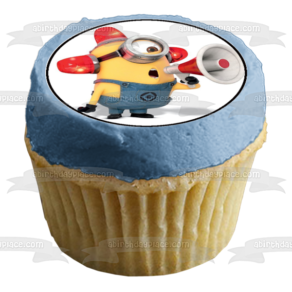 Minions Despicable Me Carl Jerry Mel y El Macho Imágenes comestibles para cupcakes ABPID05226 