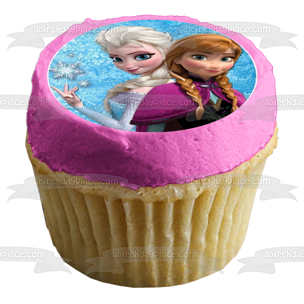 Frozen Anna Elsa Hans Olaf and Kristoff Edible Cupcake Topper Images ABPID05331