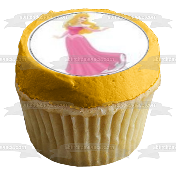 Sleeping Beauty Princess Aurora Edible Cupcake Topper Images ABPID05380