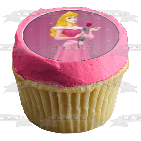 Sleeping Beauty Princess Aurora Edible Cupcake Topper Images ABPID05380