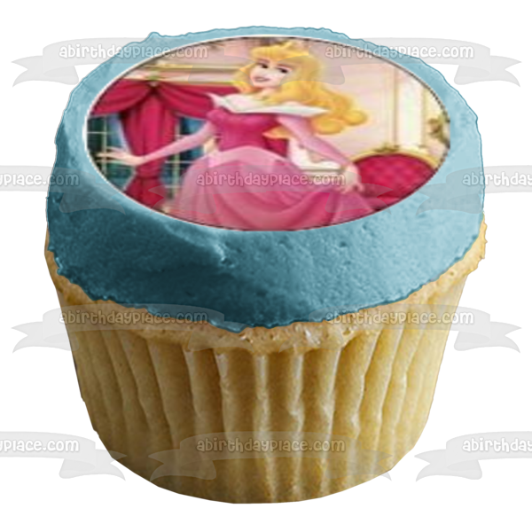 Sleeping Beauty Princess Aurora Edible Cupcake Topper Images ABPID05380