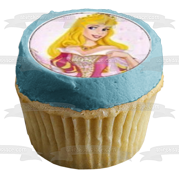 Sleeping Beauty Princess Aurora Edible Cupcake Topper Images ABPID05380