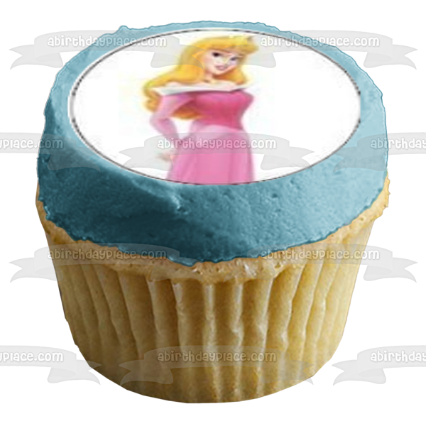 Sleeping Beauty Princess Aurora Edible Cupcake Topper Images ABPID05380