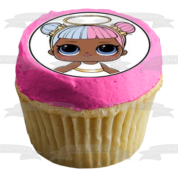 JAJAJA. Sorpresa Neon QT Kitty Queen y Coco QT Adorno comestible para cupcakes Imágenes ABPID05389 