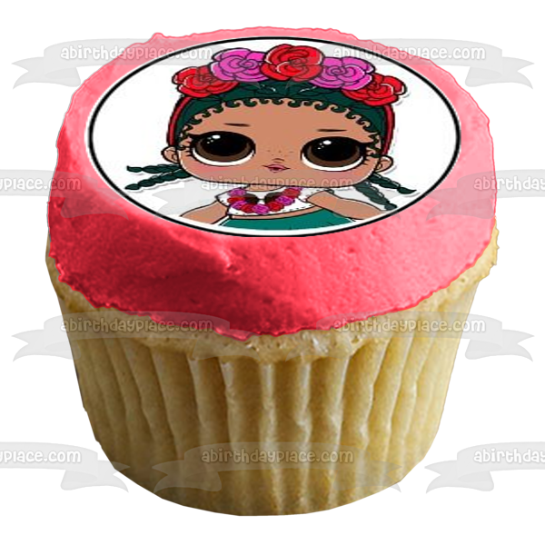 JAJAJA. Sorpresa Neon QT Kitty Queen y Coco QT Adorno comestible para cupcakes Imágenes ABPID05389 