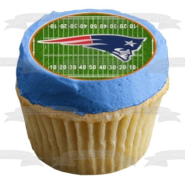 NFL Logos New England Patriots Cleveland Browns and the Seattle Seahawks Edible Cupcake Topper Images ABPID05545