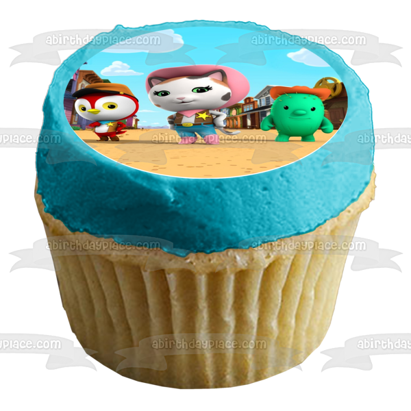 Sheriff Callie's Wild West Toby Deputy Peck and Sparky Edible Cupcake Topper Images ABPID05568