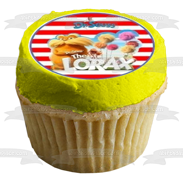 Dr. Seuss Green Eggs and Ham Hats Off Edible Cupcake Topper Images ABPID05514