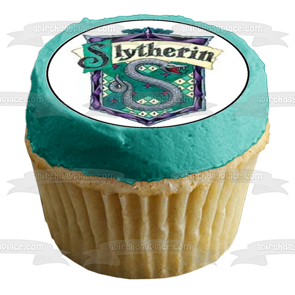 Harry Potter Crests Gryffindor Hufflepuff Emblem Ravenclaw and Slytherin Edible Cupcake Topper Images ABPID05517