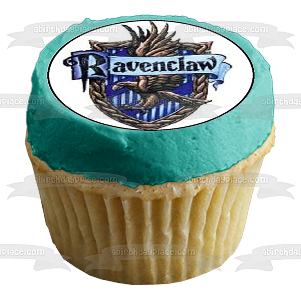 Harry Potter Crests Gryffindor Hufflepuff Emblem Ravenclaw and Slytherin Edible Cupcake Topper Images ABPID05517