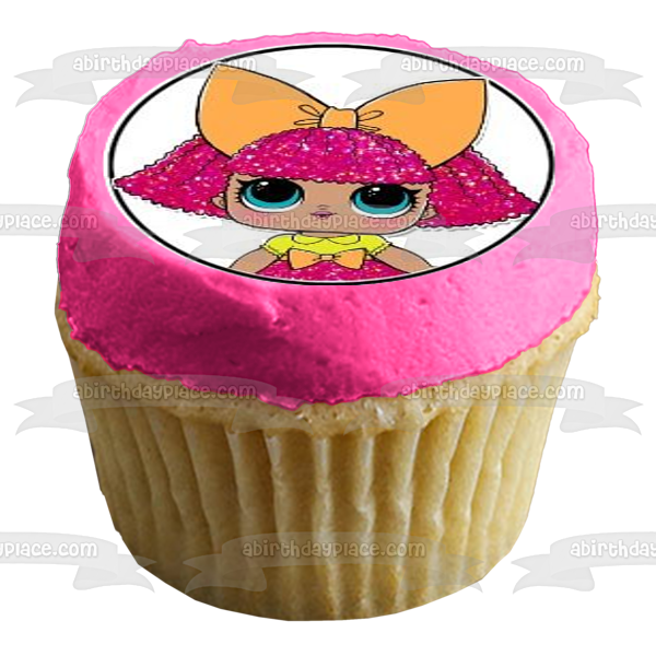 JAJAJA. Sorpresa Abeja Reina Splash Queen Glitter y Glitter Queen Imágenes comestibles para cupcakes ABPID05748 