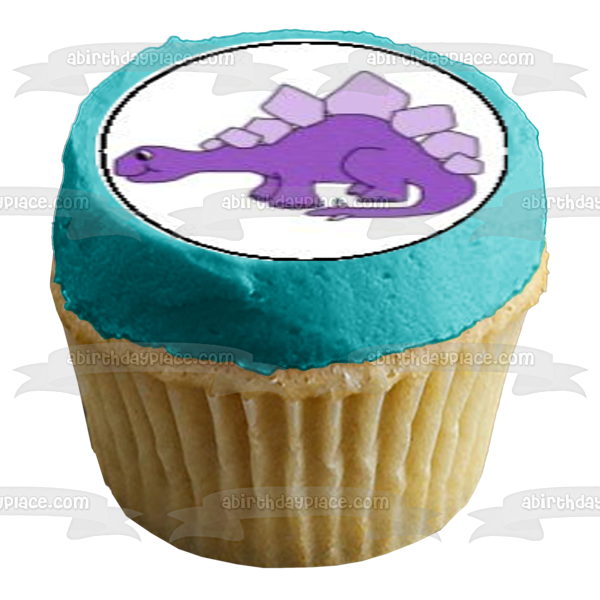 Dinosaur Babies Tyrannosaurus Rex Pterodactyl and Stegosaurus Edible Cupcake Topper Imágenes ABPID05602 