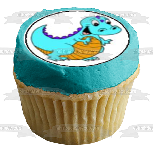 Dinosaur Babies Tyrannosaurus Rex Pterodactyl and Stegosaurus Edible Cupcake Topper Imágenes ABPID05602 