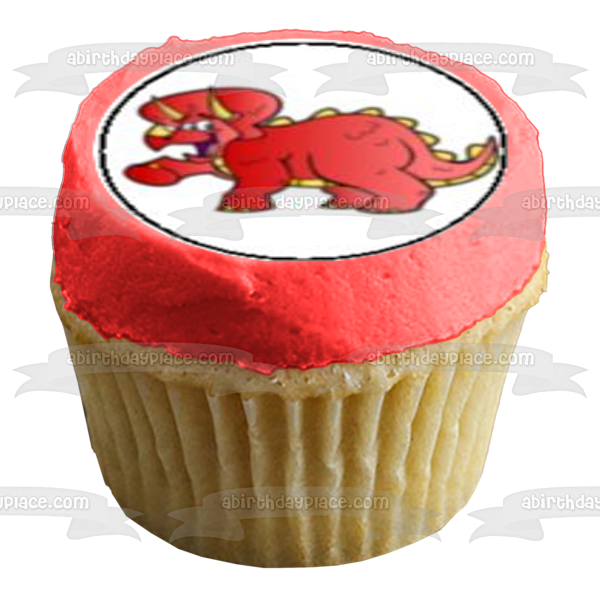 Dinosaur Babies Tyrannosaurus Rex Pterodactyl and Stegosaurus Edible Cupcake Topper Imágenes ABPID05602 