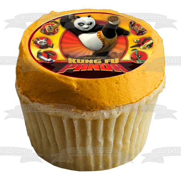 Kung Fu Panda Po Tigress and Viper Edible Cupcake Topper Images ABPID05624