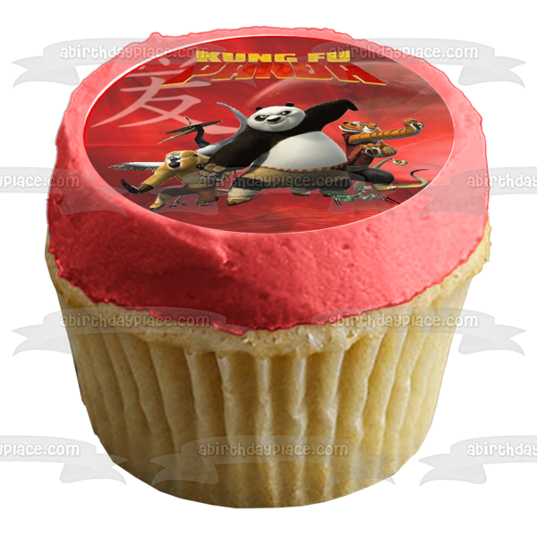 Kung Fu Panda Po Tigress and Viper Edible Cupcake Topper Images ABPID05624