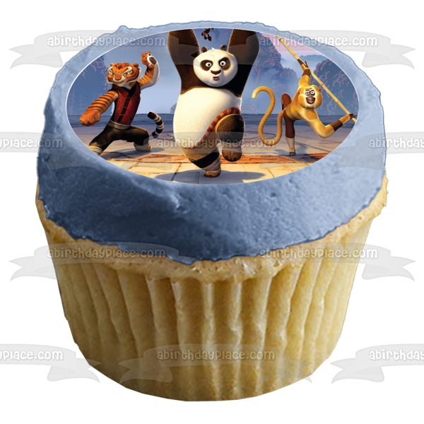 Kung Fu Panda Po Tigress and Viper Edible Cupcake Topper Images ABPID05624