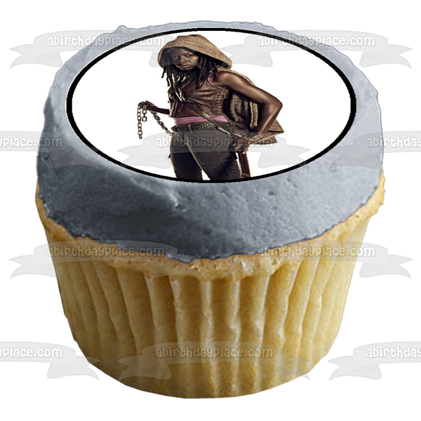 The Walking Dead Logo Daryl Leon Glenn and Carl Edible Cupcake Topper Images ABPID05808