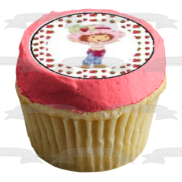 Strawberry Shortcake Edible Cupcake Topper Images ABPID05911